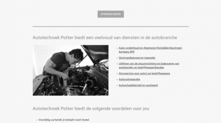 Autotechniek potter website