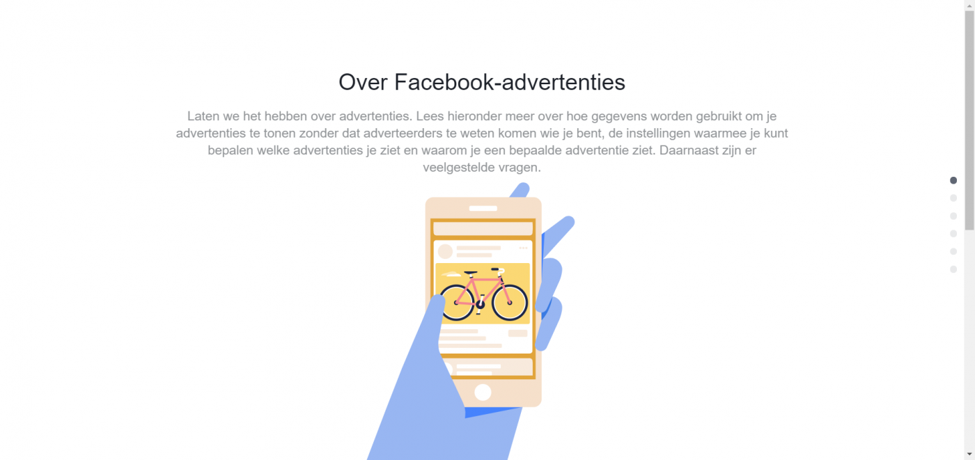 Facebook advertenties privacy instellen