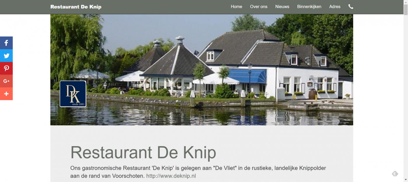 social media site Restaurant De Knip