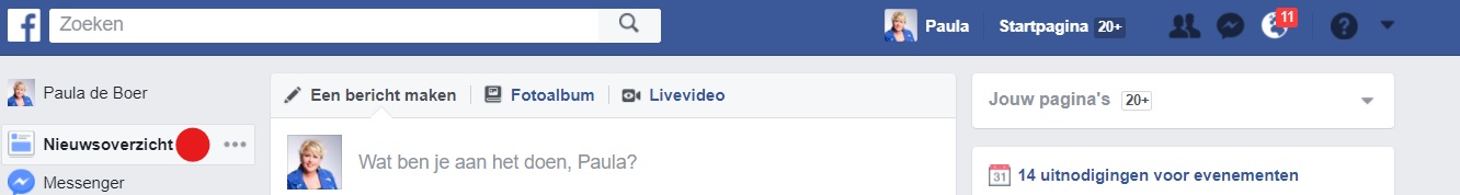 Facebook Nieuwsoverzicht